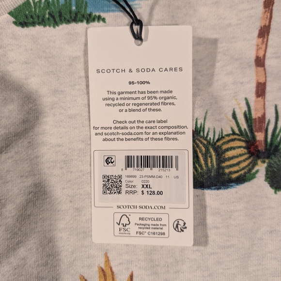 Scotch & Soda Amsterdam Sweatshirt Men's Size XXL Graphic Print Weekend Edition - Picture 3 of 11